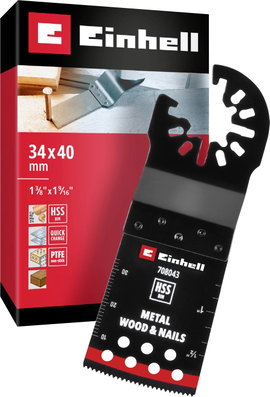 Einhell 708043 Tauchsägeblatt BIM Met, 34mm Bimetál Többfunkciós szerszám tartozék készlet 34 mm 1 d