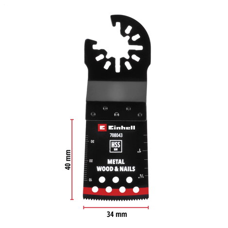 Einhell 708043 Tauchsägeblatt BIM Met, 34mm Bimetál Többfunkciós szerszám tartozék készlet 34 mm 1 d 9. kép