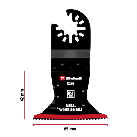 Einhell 708046 Tauchsägeblatt BIM Met, 65mm Bimetál Többfunkciós szerszám tartozék készlet 65 mm 1 d 9. kép