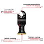 Einhell 708063 Tauchsägeblatt HM-TI, 35mm Bimetál Többfunkciós szerszám tartozék készlet 35 mm 1 db 2. bélyegkép