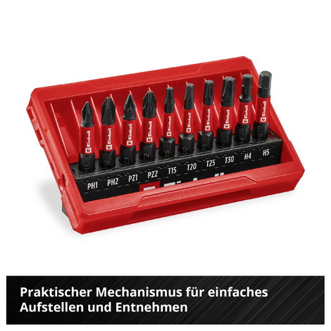 Einhell Impact Bit Taschenbox 10tlg 118653 Bit készlet 1/4 (6.3 mm), PH, PZ, TORX, Hatlap 2. kép
