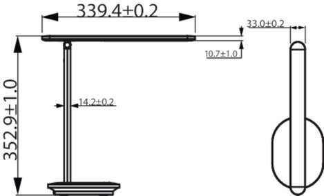 Philips LED Ivory DSK203 8719514420410 LED-es íróasztali lámpa LED Fixen beépített LED-es 5 W Fehér 3. kép