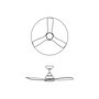 Philips LED Olas Mennyezeti ventilátor 30 W (Ø x Ma) 1320 mm x 310 mm Fekete Távirányítóval, Dimmelh 2. bélyegkép