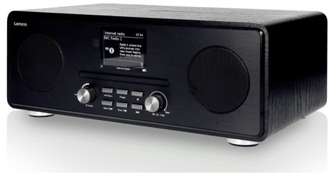 Lenco Lenco DIR-260BK - Internetradio mit DAB+ und FM-Radio, CD/MP3-Player, Bluetooth Internet koffe 2. kép