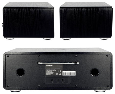 Lenco Lenco DIR-260BK - Internetradio mit DAB+ und FM-Radio, CD/MP3-Player, Bluetooth Internet koffe 5. kép