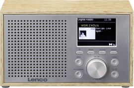 Lenco DAR-017WH - Kompaktes und stilvolles DAB+/FM-Radio mit Bluetooth Asztali rádió