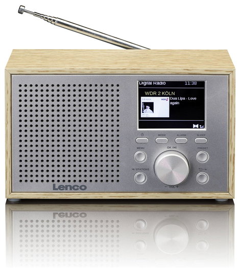 Lenco DAR-017WH - Kompaktes und stilvolles DAB+/FM-Radio mit Bluetooth Asztali rádió 2. kép