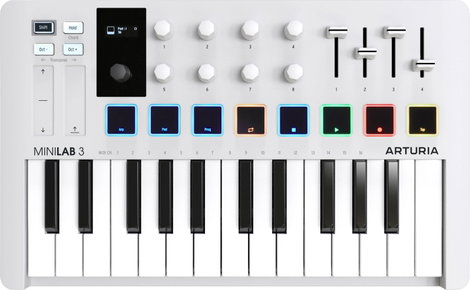 Arturia MiniLab 3 Keyboard Fehér