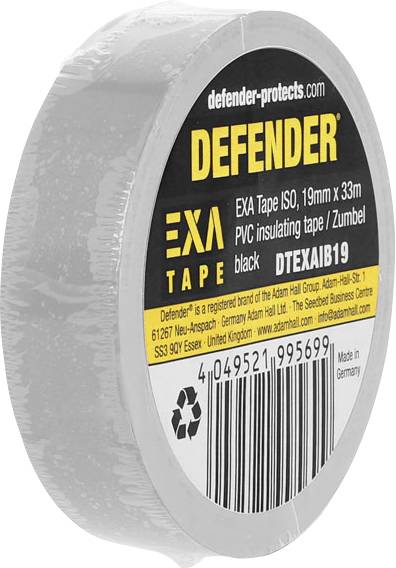 DEFENDER by Adam Hall EXA Tape DTEXAIS19 Szigetelőszalag Ezüst-szürke (H x Sz) 33 m x 19 mm 1 db
