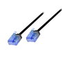 LogiLink CQ3033U RJ45 Hálózati kábel, patchkábel CAT 6A U/UTP 1.00 m Fekete extrém vékony, Nagy ruga bélyegkép