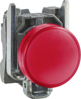 LED-es jelzőlámpa 24 V, piros, Schneider Electric Harmony XB4BVB4