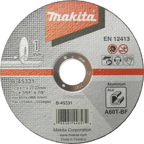 Makita B-45331 B-45331 Vágótárcsa 125 mm 1 db Alumínium