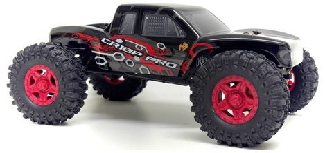 Hobby Plus CR18P EVO PRO JUICED Piros Brushless 1:18 RC modellautó Elektro Truggy 4WD RtR 2,4 GHz