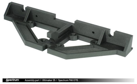 Spectrum Filaments 80584 PA6 CF15 3D nyomtatószál PA6, PA6-CF15 (Carbon) Szénszál erősítésű, Matt, ü 9. kép