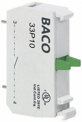 Érintkező elem 600V 10 A, nyákba forrasztható, BACO 33P10
