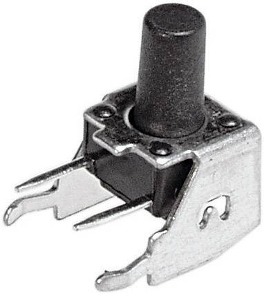 Nyomógomb nyákba 12 V/DC 50 mA, 1 x ki/(be), APEM PHAP3305