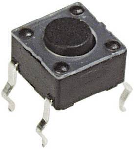 Nyomógomb 12 V/DC 50 mA, 1 x ki/(be), APEM PHAP3301A