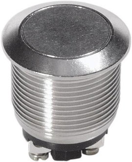 Vandálbiztos nyomógomb 250 V/AC 5 A, 1 x ki/(be), APEM AV031003C900
