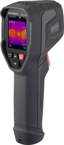 VOLTCRAFT WB-90 Hőkamera -20 - 550 °C 96 x 96 Pixel 25 Hz USB-C, Beépített digitális kamera