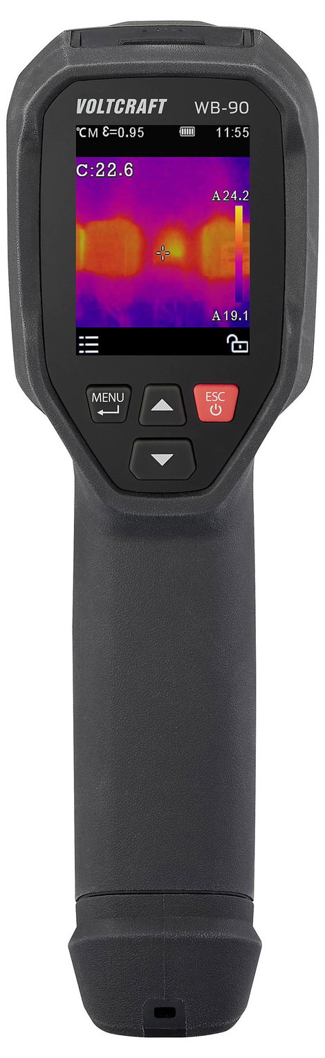 VOLTCRAFT WB-90 Hőkamera -20 - 550 °C 96 x 96 Pixel 25 Hz USB-C, Beépített digitális kamera 4. kép