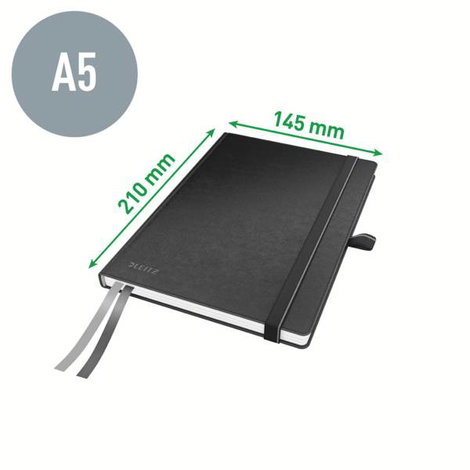 Leitz 44780095 Jegyzettömb vonalas Fekete Lapok száma: 80 DIN A5 12. kép