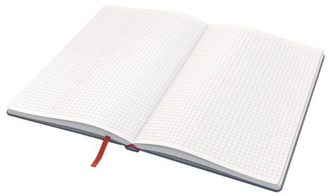 Leitz 44540089 Jegyzettömb kockás Szürke Lapok száma: 80 DIN A5 2. kép