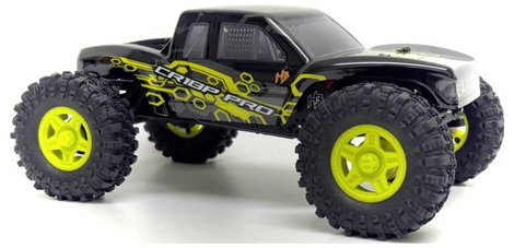 Hobby Plus CR18P EVO PRO JUICED Sárga Brushless 1:18 RC modellautó Elektro Truggy 4WD RtR 2,4 GHz