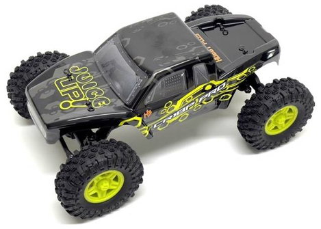 Hobby Plus CR18P EVO PRO JUICED Sárga Brushless 1:18 RC modellautó Elektro Truggy 4WD RtR 2,4 GHz 3. kép