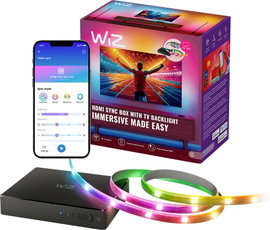 WiZ Sync box starter kit 75-85 EU 8720169078628 LED csík készlet 240 V 340 cm Többszínű 1 db