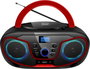 Silva Schneider MPC 19.4 USB CD-s rádió URH AUX, CD, USB Fekete, Piros bélyegkép