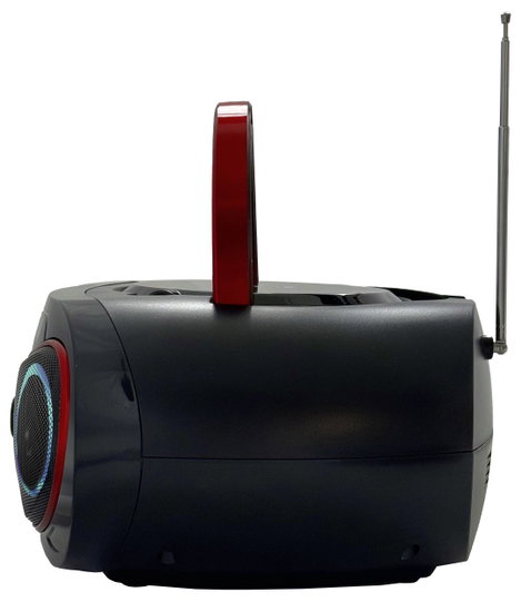 Silva Schneider MPC 19.4 USB CD-s rádió URH AUX, CD, USB Fekete, Piros 3. kép