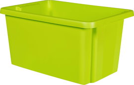 Curver 225410 Forgatható egymásba rakható tároló ESSENTIALS Drehstapelbox 45L, grün Egymásra rakható