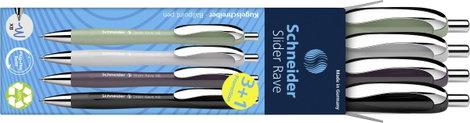 Schneider Schreibgeräte 4 db Slider Rave XB Trend 25, Box 4 Stück sortiert 132684 Golyóstoll Írás sz