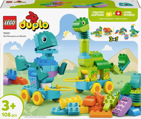 LEGO® DUPLO® 10451 Dinók kerekeken 3 az 1-ben szett