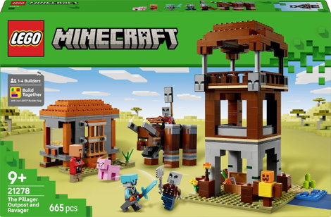 LEGO® MINECRAFT 21278 Egy fosztogató a fosztogató előőrsben