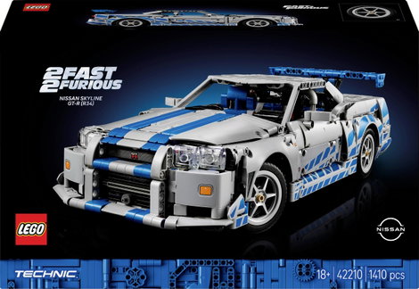 LEGO® TECHNIC 42210 2 Gyors és dühös Nissan Skyline GT-R (R34) gyorsaság