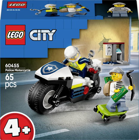 LEGO® CITY 60455 Rendőrségi motoros üldözés