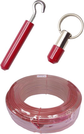 Horganyzott acélsodrony zsinóros működtetésű biztonsági kapcsolóhoz, 5 mm, Pizzato Elettrica VF AF-K