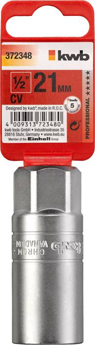 kwb 372348 Gyújtógyertya betét 21 mm Meghajtás (csavarhúzó) 1/2 (12,5 mm) 1 db 2. kép