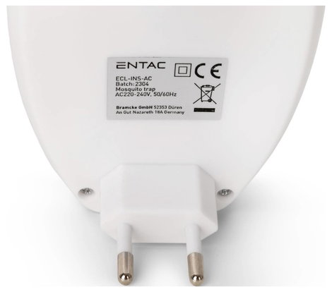 ENTAC ECL-INS-AC UV fény Rovarriasztó 1.5 W Fehér 1 db 3. kép