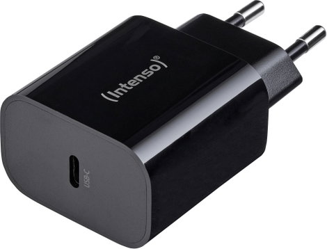Intenso W20C black USB-C adapter 20 W USB-C® Fekete