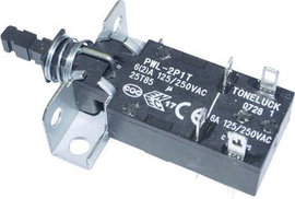 Hálózati kapcsoló 250 V/AC 6 A, 2 x ki/be, PWL-2P1TL-6SASHA