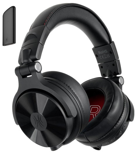 OneOdio Studio Max 1 DJ Over Ear fejhallgató Bluetooth®, Vezetékes, Vezeték nélküli Fekete High-Reso 2. kép