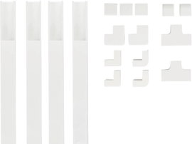 Hama 00221017 Kábelcsatorna (Sz x Mé) 24 mm x 14 mm 4 db Fehér