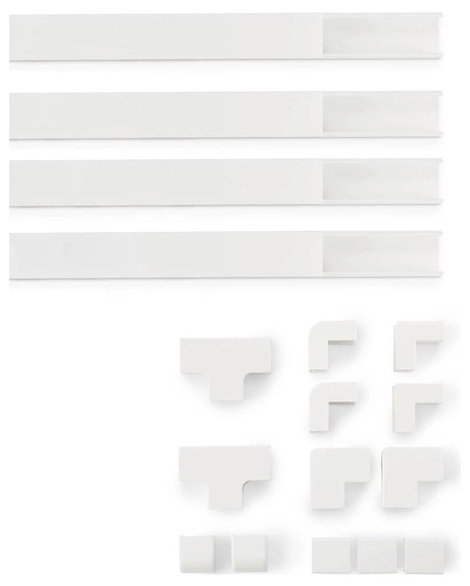 Hama 00221017 Kábelcsatorna (Sz x Mé) 24 mm x 14 mm 4 db Fehér 7. kép