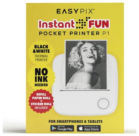 Easypix EASYPIX® InstantFUN Pocket Printer P1 Hőnyomtató Termodirekt Nyomtató 9. kép