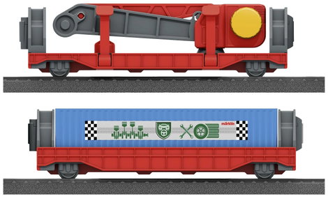 Märklin World 44347 H0 kiegészítő készlet darus teherautóval történő rakodáshoz 3. kép