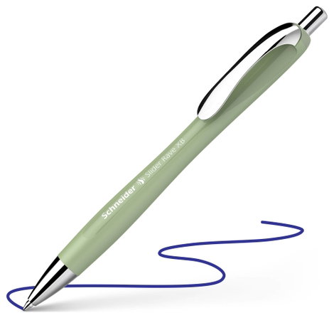 Schneider Schreibgeräte 1 db Slider Rave organic green, Mine Slider 755 XB blau 132544 Golyóstoll Ír 2. kép
