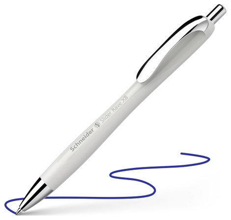 Schneider Schreibgeräte 1 db Slider Rave silver grey, Mine Slider 755 XB blau 132512 Golyóstoll Írás 2. kép