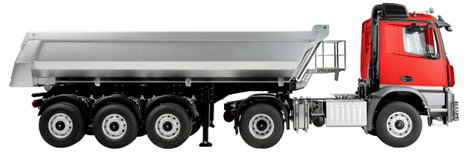 Amewi 22695 Mercedes-Benz Arocs Sattelzug mit Kippauflieger 1:14 Elektro RC kezdő funkcionális model 3. kép
